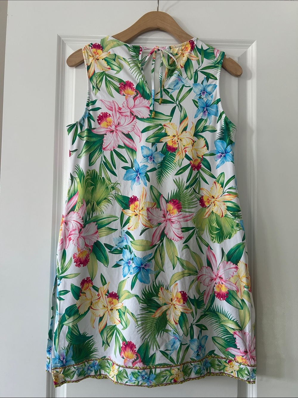 Tommy Bahama Orchid Garden Romper Dress Sz S w MEASUREMENTS w Shorts - Picture 10 of 15